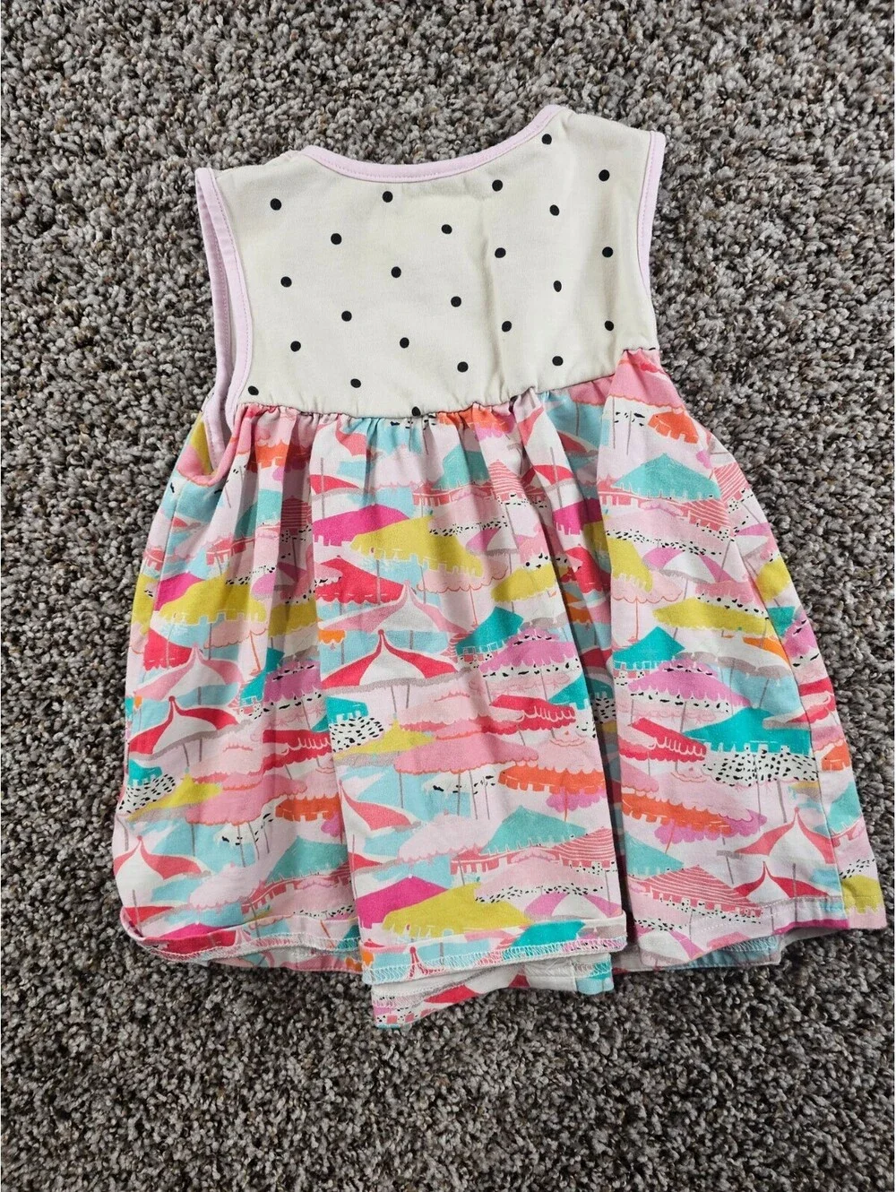 Sweet Honey Boutique Girls Sz 6 Sleeveless Sundress Dress Bright Tropical